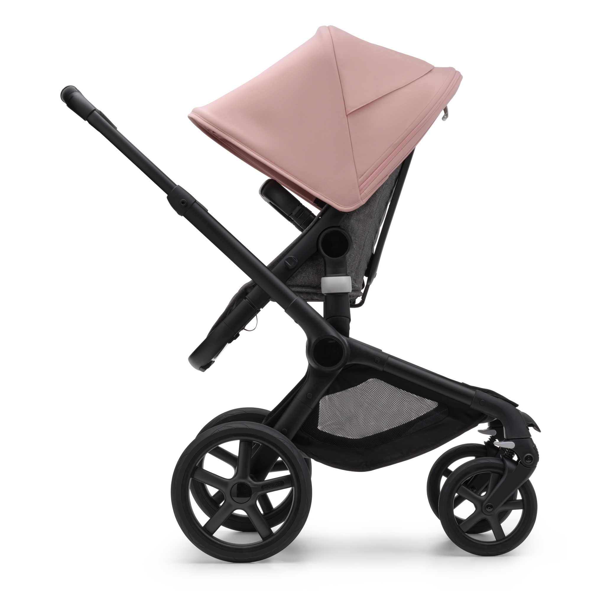 Bugaboo Fox 5 2-in-1 stroller morning pink sun canopy, Grey