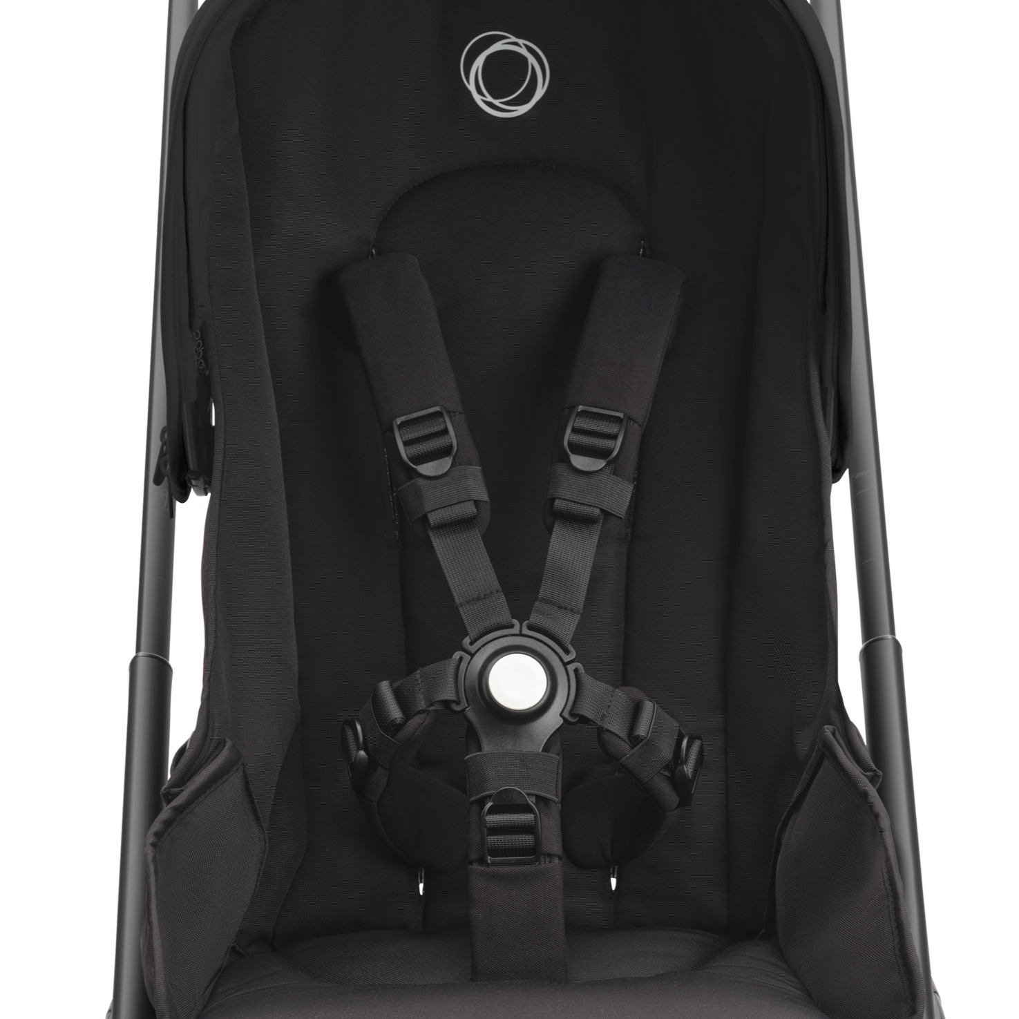 Bugaboo Dragonfly seat stroller Grey Melange sun canopy, Grey