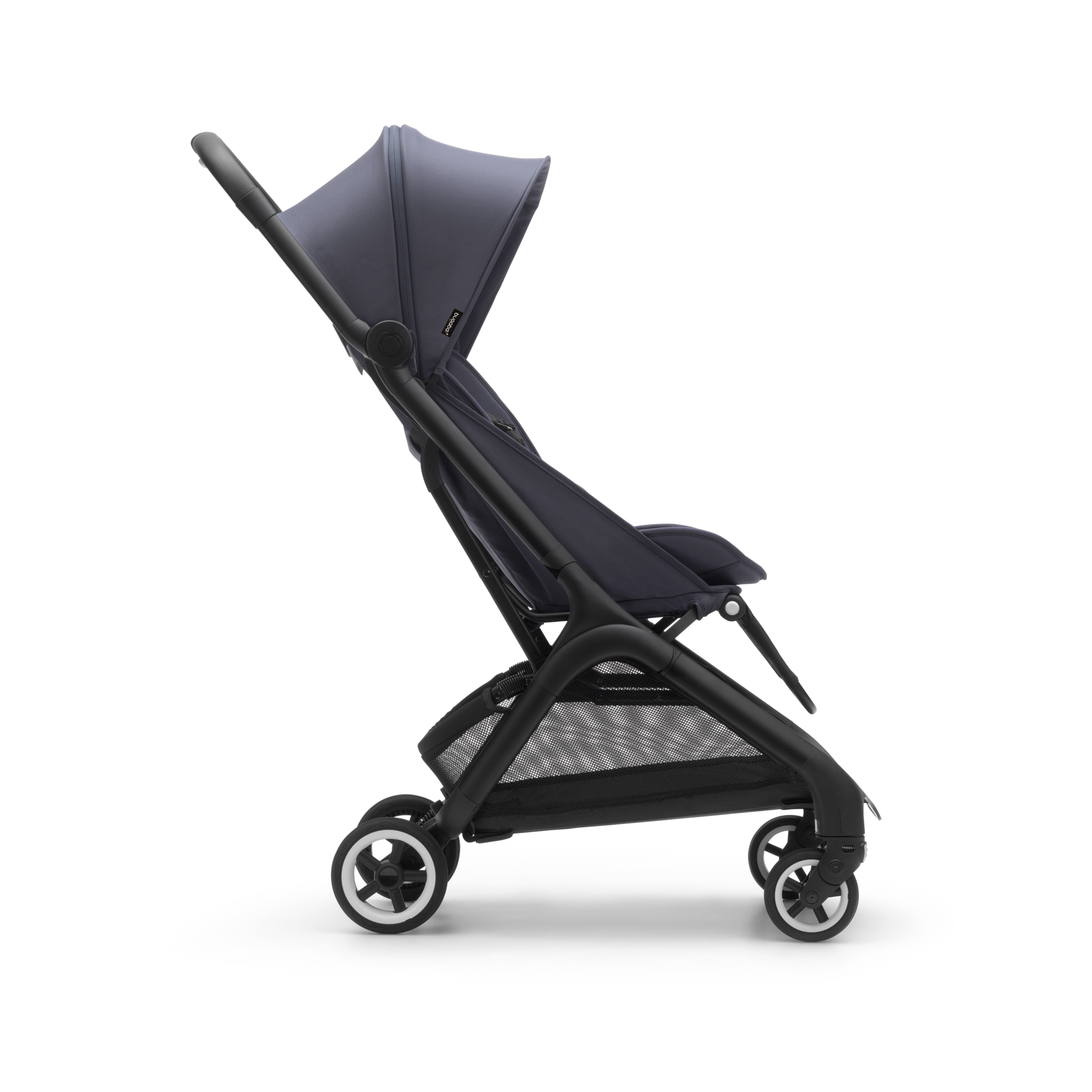 Bugaboo Butterfly travel stroller Stormy blue sun canopy