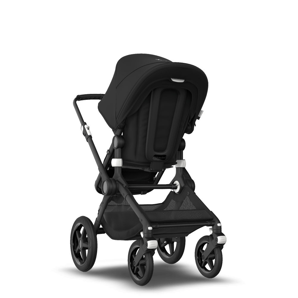 Bugaboo Cameleon 3 Plus Sit and stand stroller Black sun canopy, black  fabrics, aluminum chassis