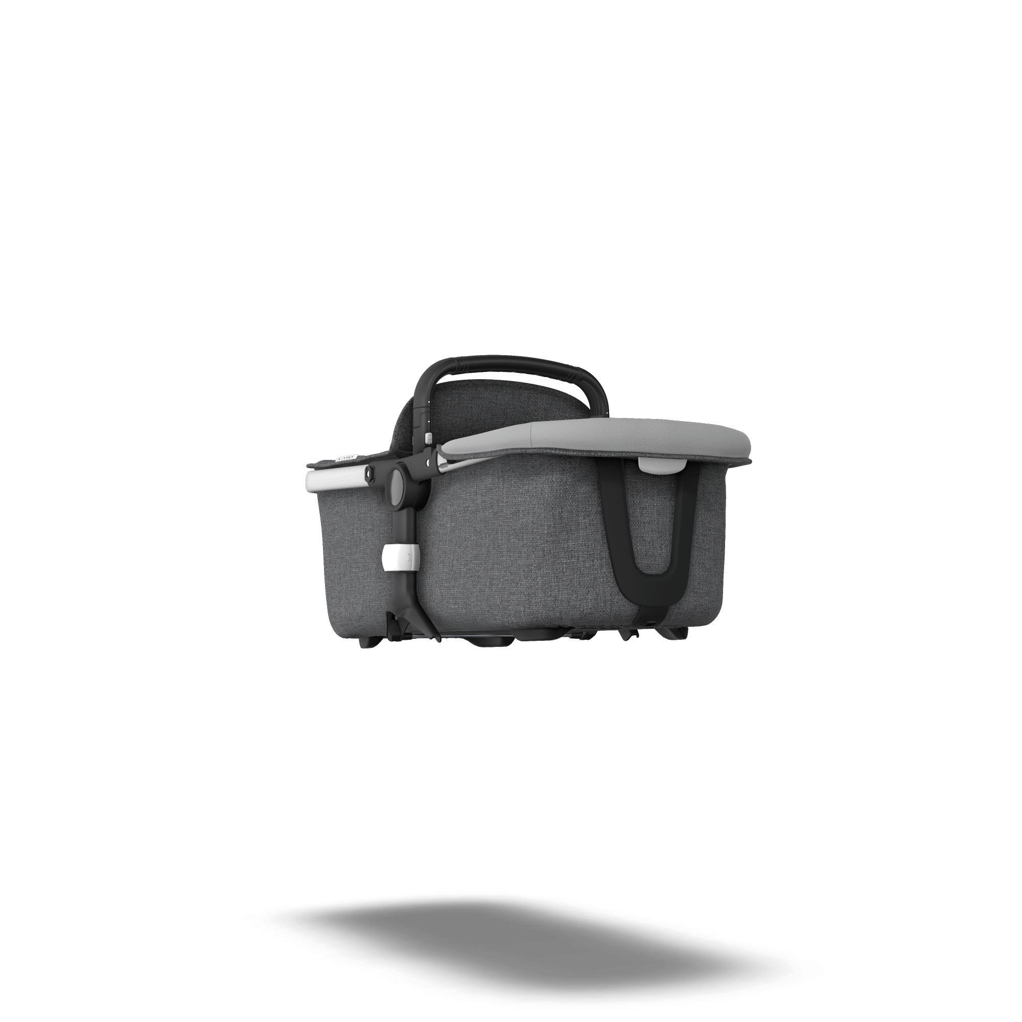 Refurbished Bugaboo Fox carrycot tailored fabric set Grey mélange Bugaboo