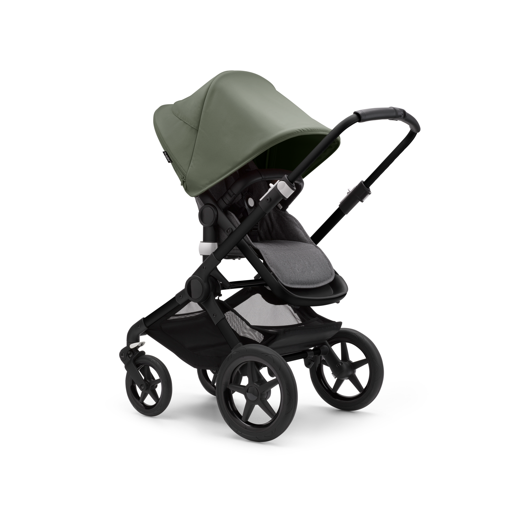 Bugaboo Fox 3 2-in-1 stroller forest green sun canopy, Grey