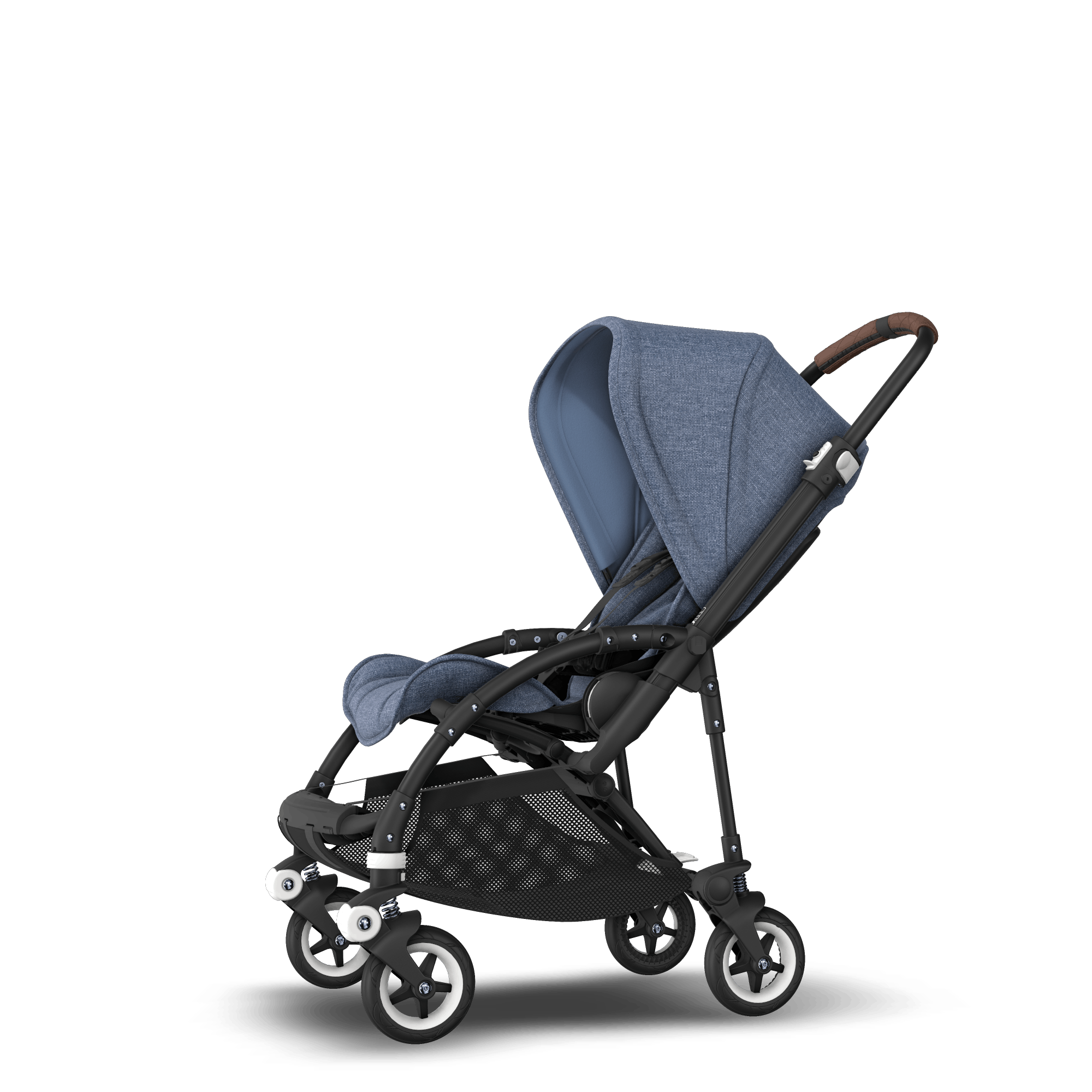 Bugaboo Bee5 Seat stroller with self stand blue melange sun canopy