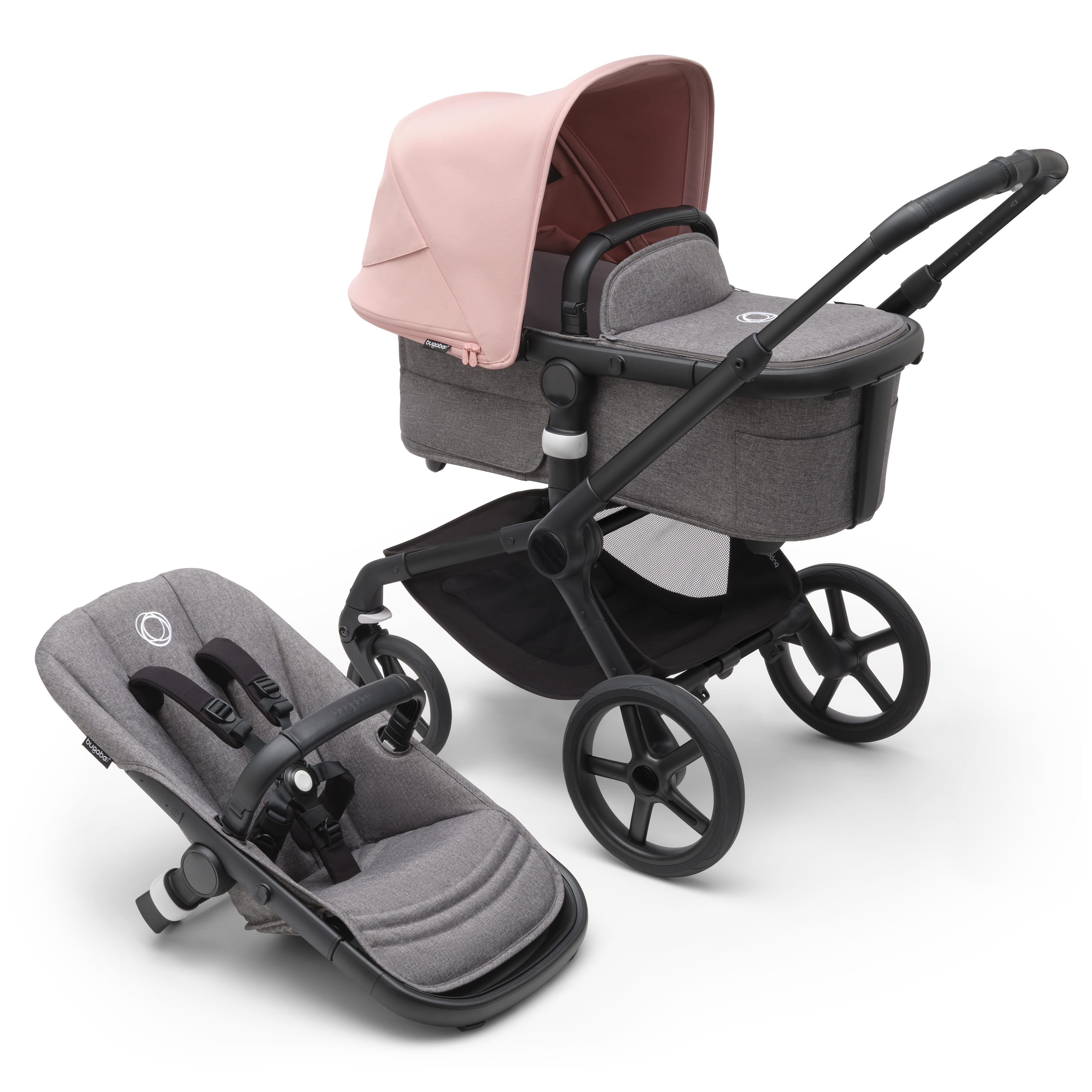 Bugaboo Fox 5 2-in-1 stroller astro purple sun canopy, Grey