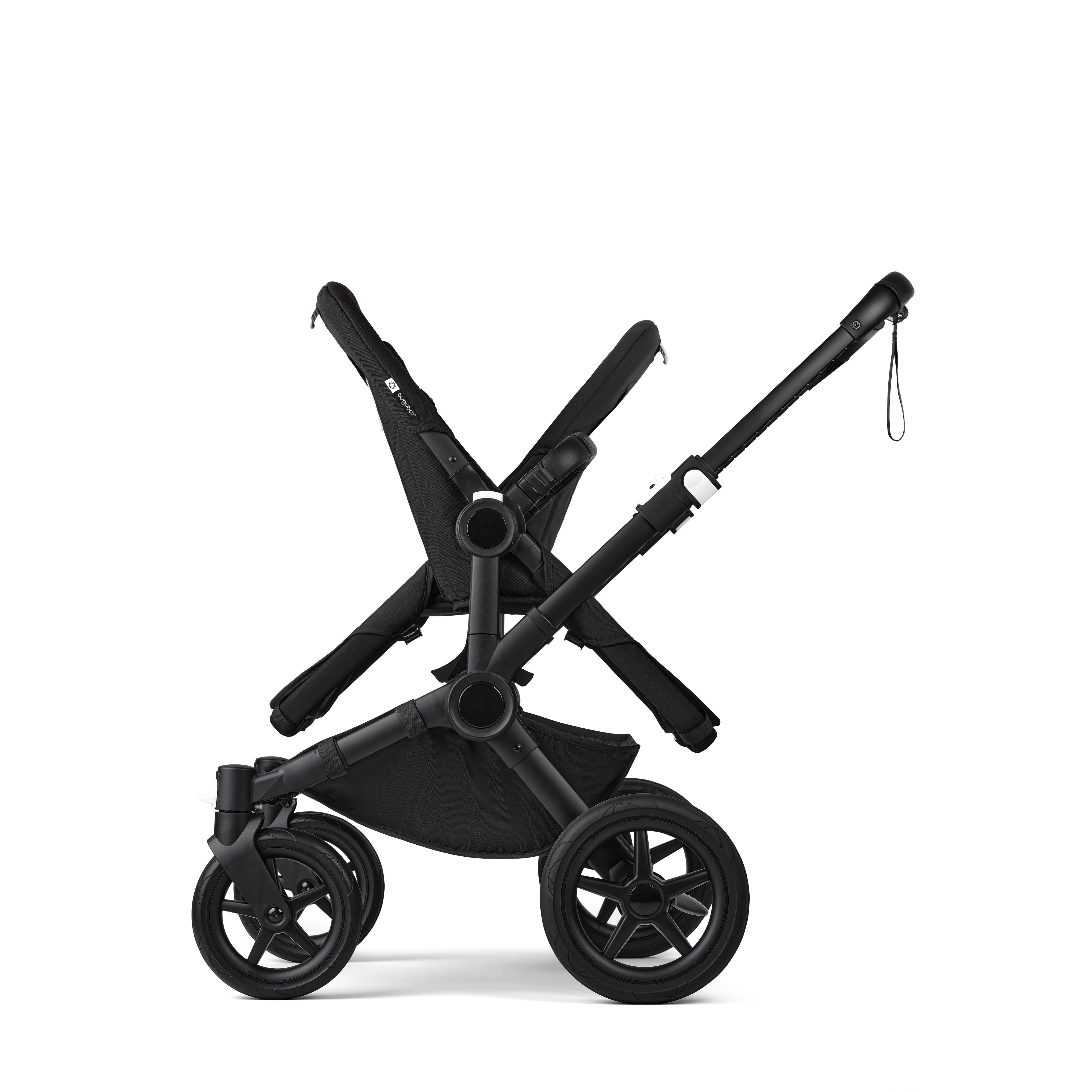 Bugaboo Donkey 5 twin stroller stormy blue sun canopy, stormy blue