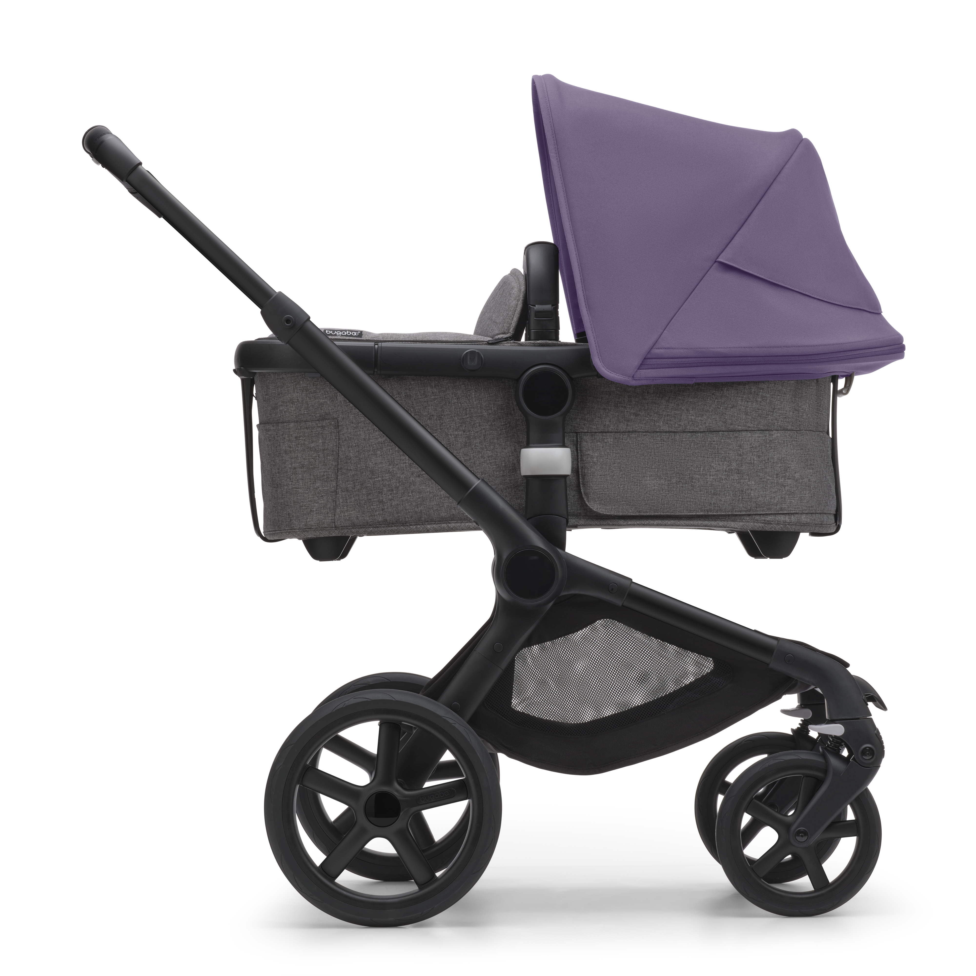 Bugaboo Fox 5 2-in-1 stroller astro purple sun canopy, Grey