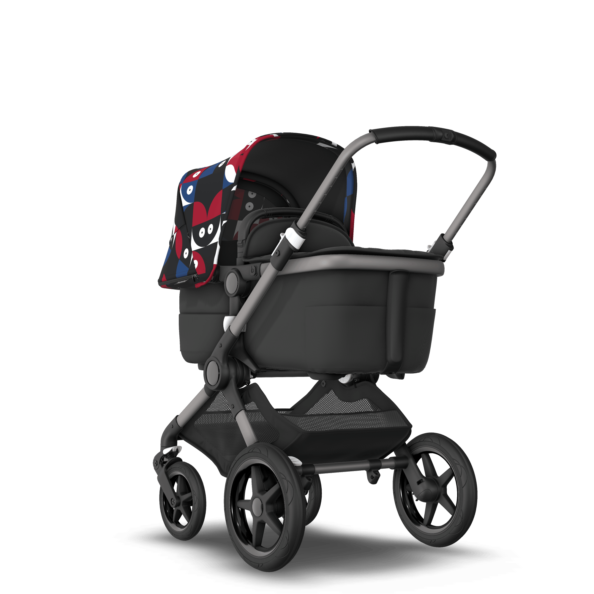Bugaboo Fox 3 and seat stroller Animal Explorer redblue sun