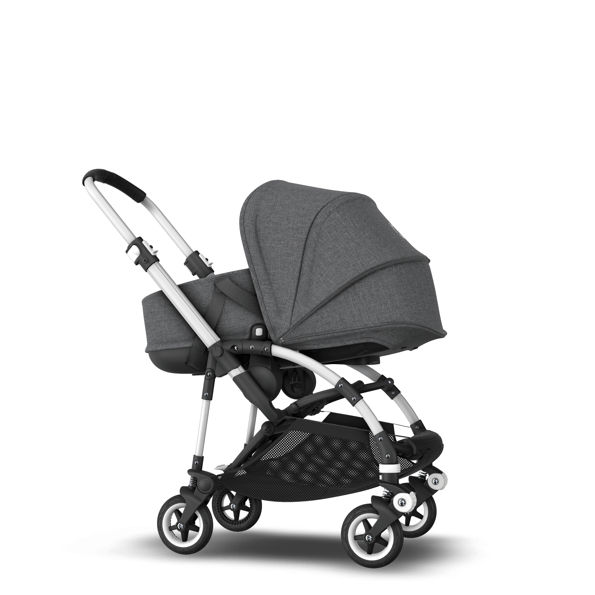 Bugaboo Bee5 bassinet and seat stroller with self stand Grey