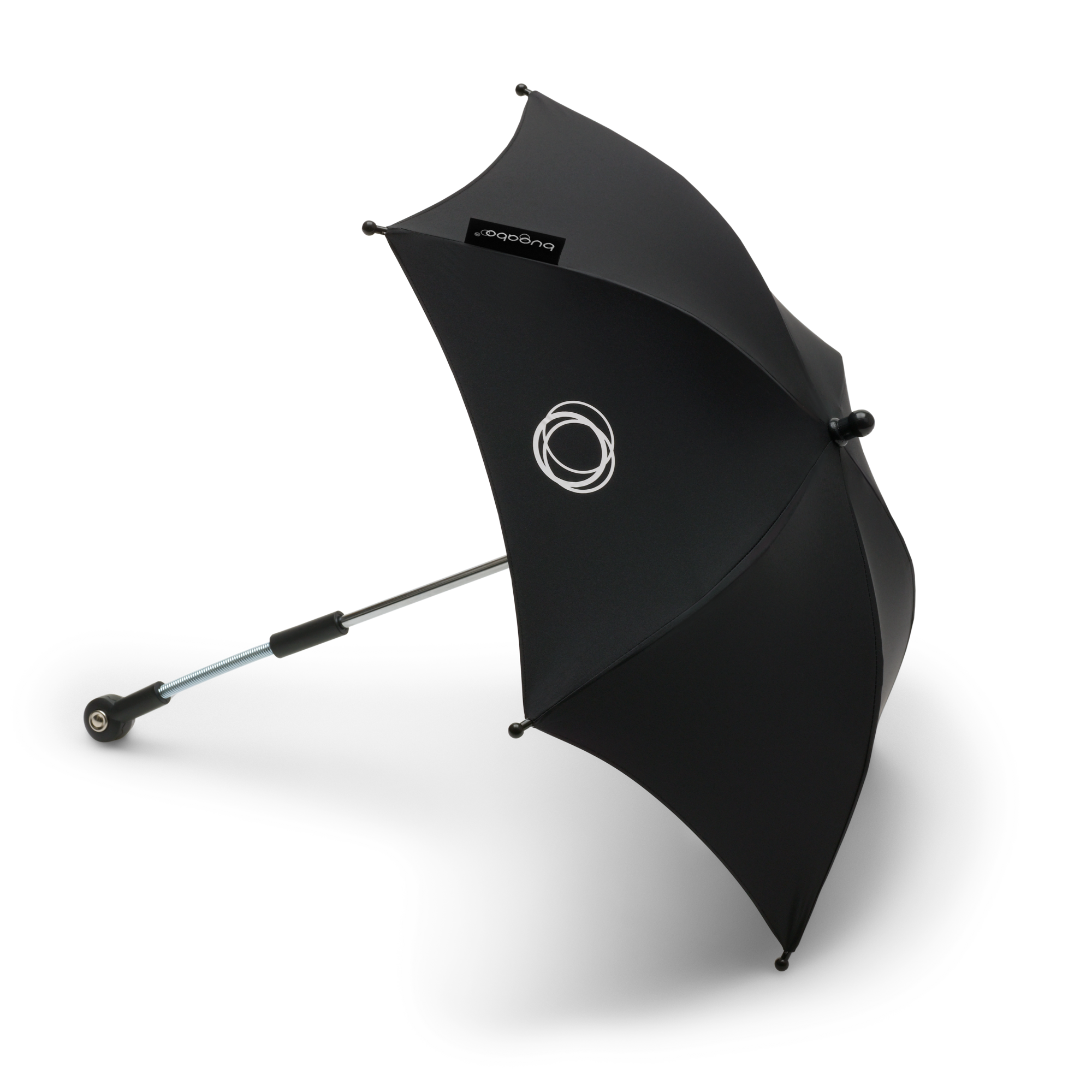 Denpetec Pushchair Parasol Umbrella Universal Clip-On Universal Detachable Infant Sun Protection Umbrella with Umbrella Handle for Pram Pushchair and Buggy Stroller Black 