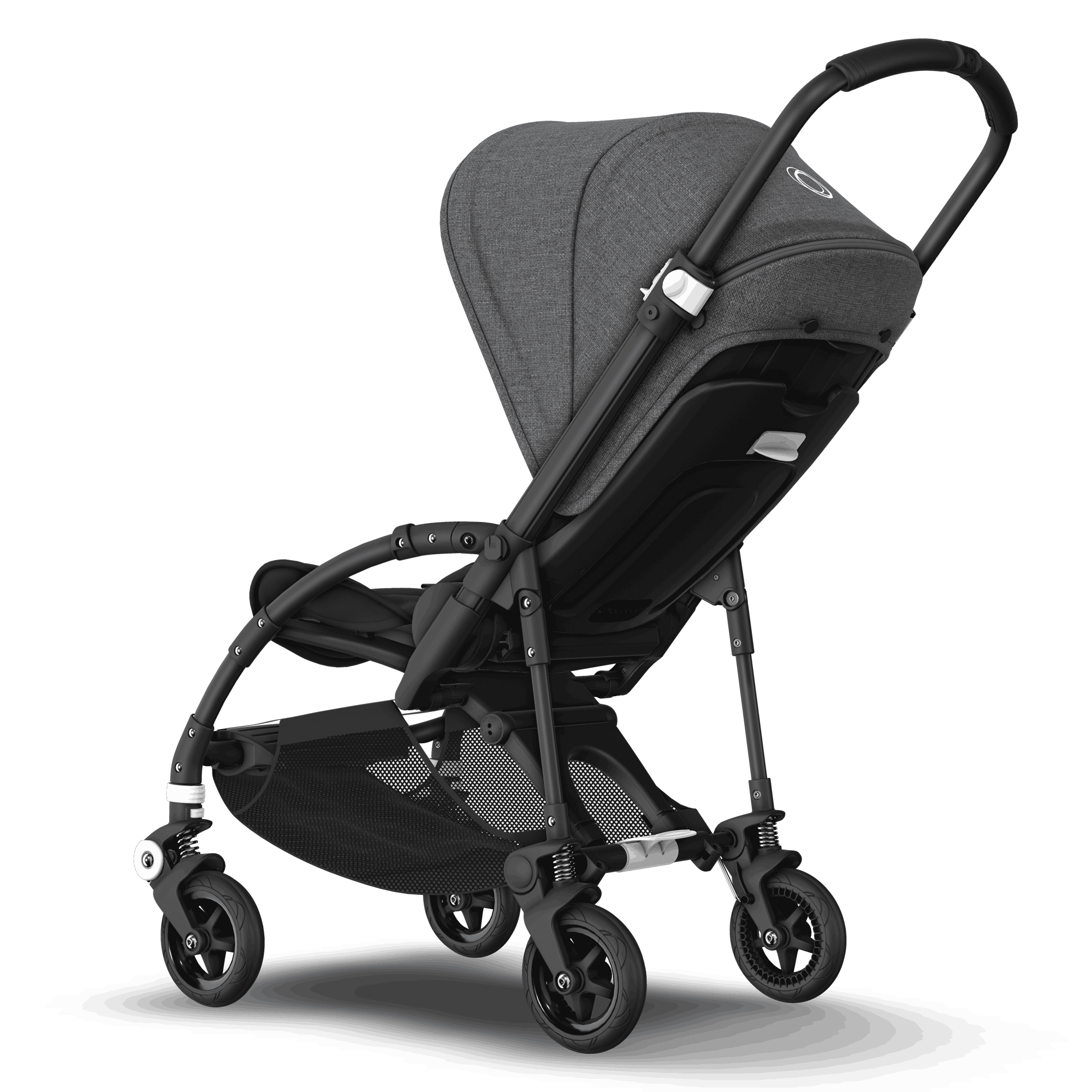 Bugaboo Bee 5 complete pushchair Grey Melange sun canopy, Grey